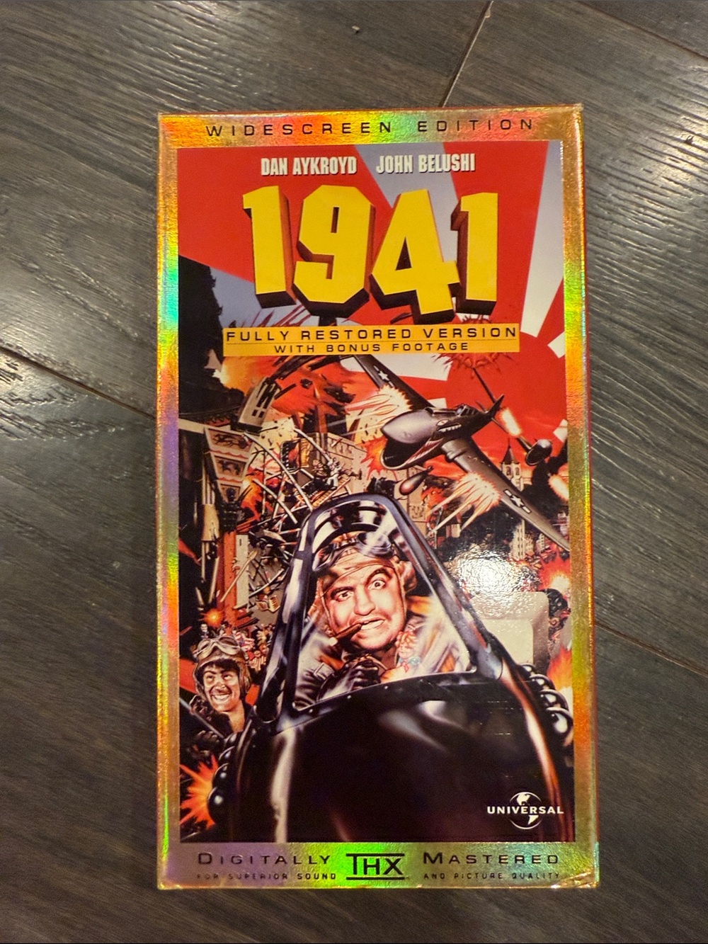 Universal 1941 Movie Cover — Red & Yellow Illustrated Artwork 8:4